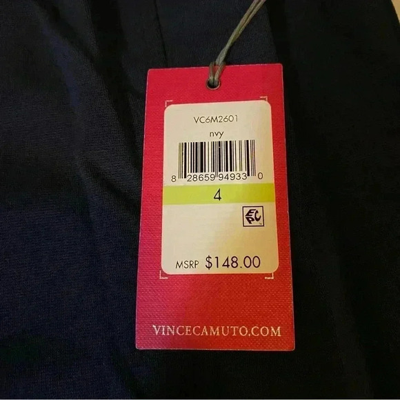 NEW VINCE CAMUTO Women's Skirt Dress Sleeveless Back Zip Navy Blue Size 4 - Picture 10 of 15